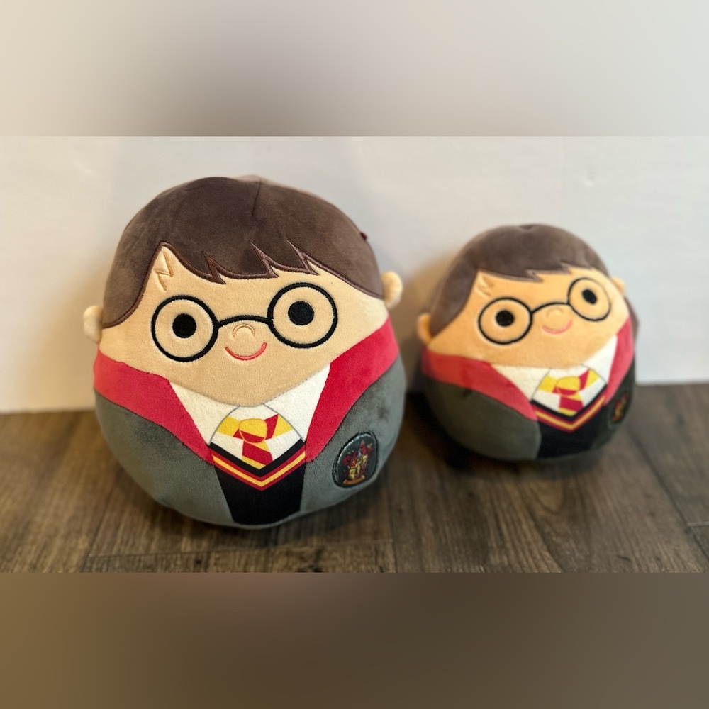 2 Original Squishmallows Harry Potter Plush 8" & 6.5" Ultrasoft, Wizarding World